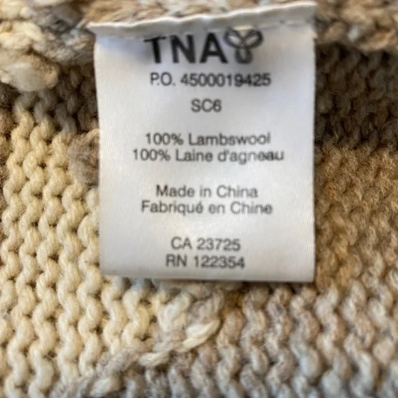 Aritzia TNA 100% Lambswool Cowichan Cardigan *Like Brand New, Small, - Picture 4 of 8